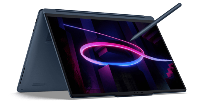 Yoga 9i 2-in-1 Aura Edition (14”, 11) в режиме Tent Mode