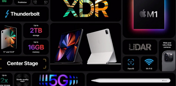 Представлен Apple iPad Pro с дисплеем Liquid Retina XDR, SoC Apple M1, 16 ГБ ОЗУ и 2 ТБ флеш-памяти